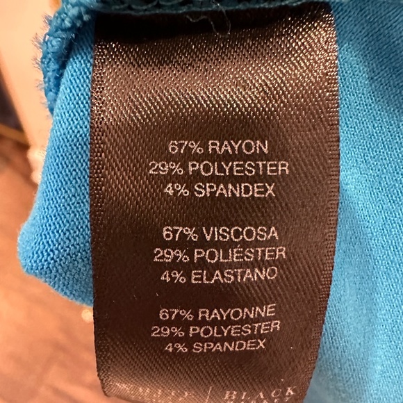 WHITE HOUSE BLACK MARKET WOMENS BLUE V NECK SLEEVELESS RUCHED TOP S - Picture 6 of 6